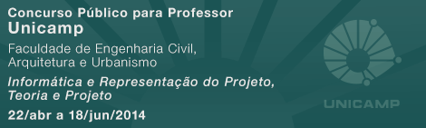 Concurso para Professor: Unicamp – Informática e Representação do Projeto, Teoria e Projeto